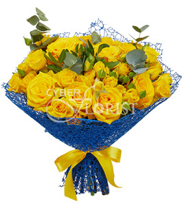 yellow roses bouquet. Sofia